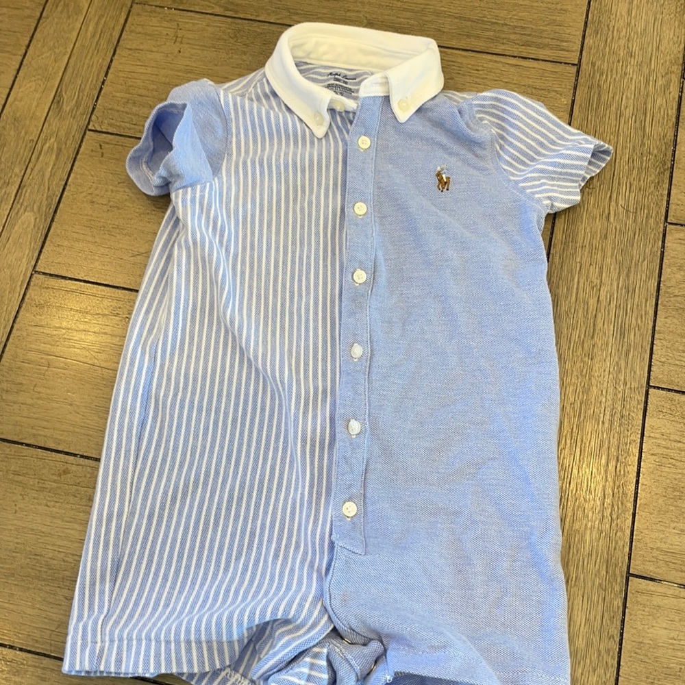 Polo shortall romper 24montha